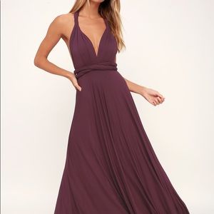 Tricks of the Trade Plum Purple Maxi Dress